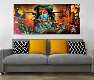 Walls of Vrindavan Canvas Wall Painting