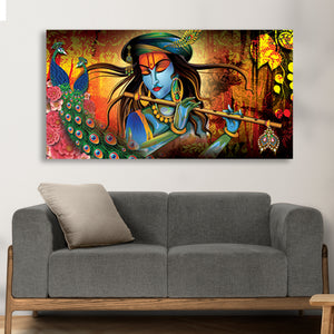 Walls of Vrindavan Canvas Wall Painting