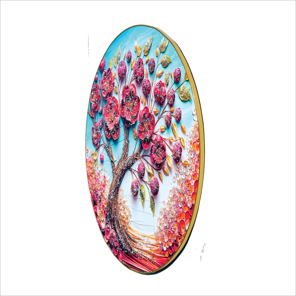 3D Large Round Crystal Nature Art Painting