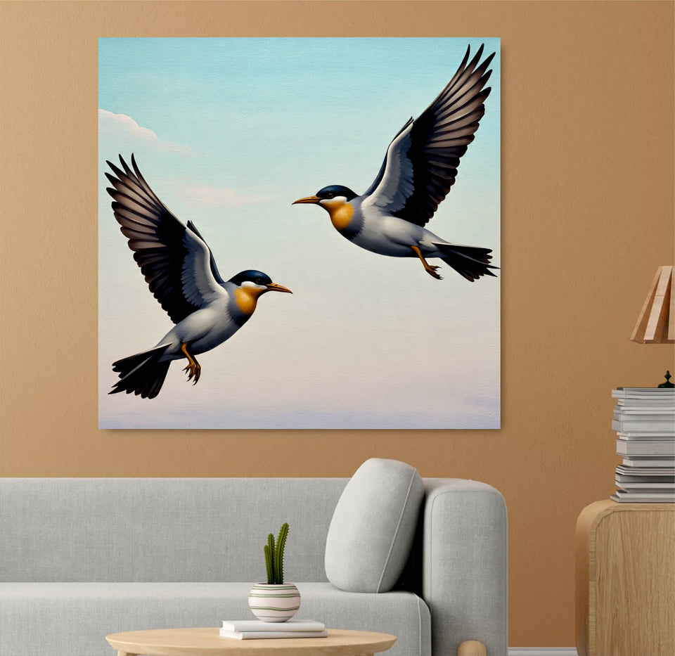 Wings Unbound, Spirit Unleashed Canvas Wall Art Stretched Frame Painting