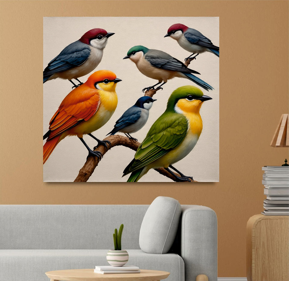 Nature’s melody on canvas Wall Art Stretched Frame Painting