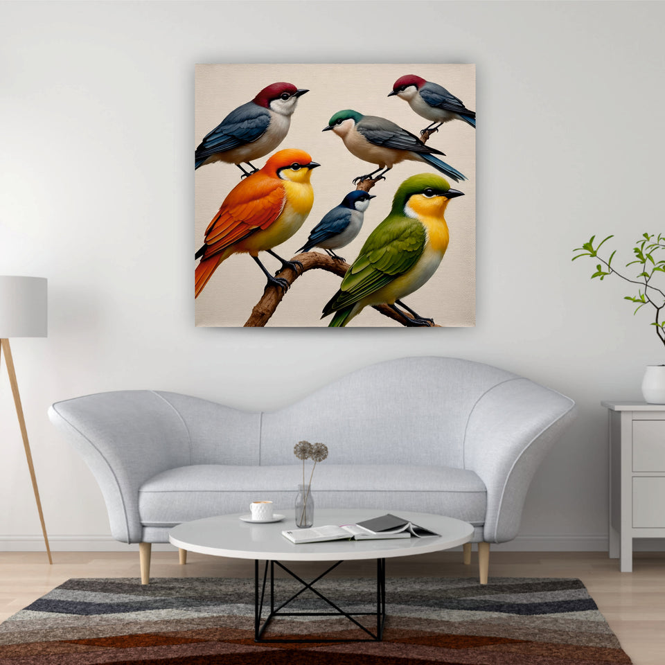 Nature’s melody on canvas Wall Art Stretched Frame Painting