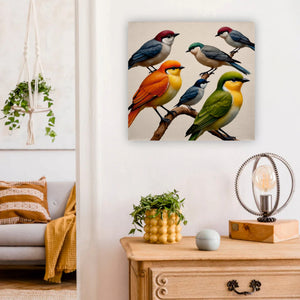 Nature’s melody on canvas Wall Art Stretched Frame Painting