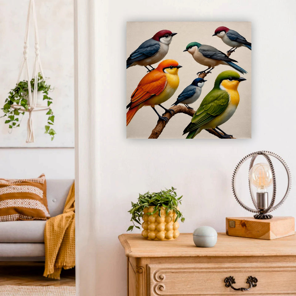 Nature’s melody on canvas Wall Art Stretched Frame Painting