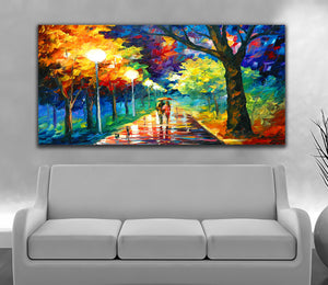Misty Forest Reverie canvas wall art painting
