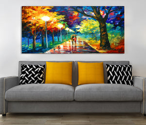 Misty Forest Reverie canvas wall art painting