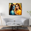 Divine Love – Radha Krishna Canvas Wall Art Stretched Frame Painitng