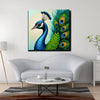 Majestic Beauty – Peacock Canvas Wall Art Stretched Frame Painting