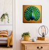 Elegance on Canvas – Majestic Peacock Art Canvas Wall Art Stretched Frame Painting