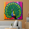 Nature’s Royal Beauty – Peacock Painting Canvas Wall Art Stretched Frame Painting