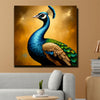 Prosperity & Charm – Peacock Canvas Art Canvas Wall Art Stretched Frame Painting