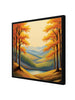Evergreen Escape – Living Room Canvas Wall Art Black Frame Painting
