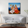 Blessings of Lord Shiva & Maa Parvati – Spiritual Décor Canvas Wall  Art Stretched Frame Painting