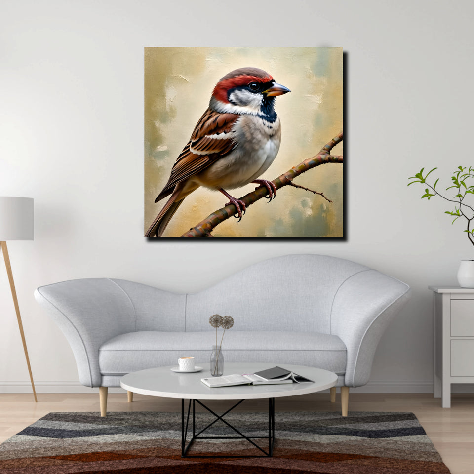 Freedom in Flight – Elegant Birds Canvas Wall Art Stretched Frame Painting