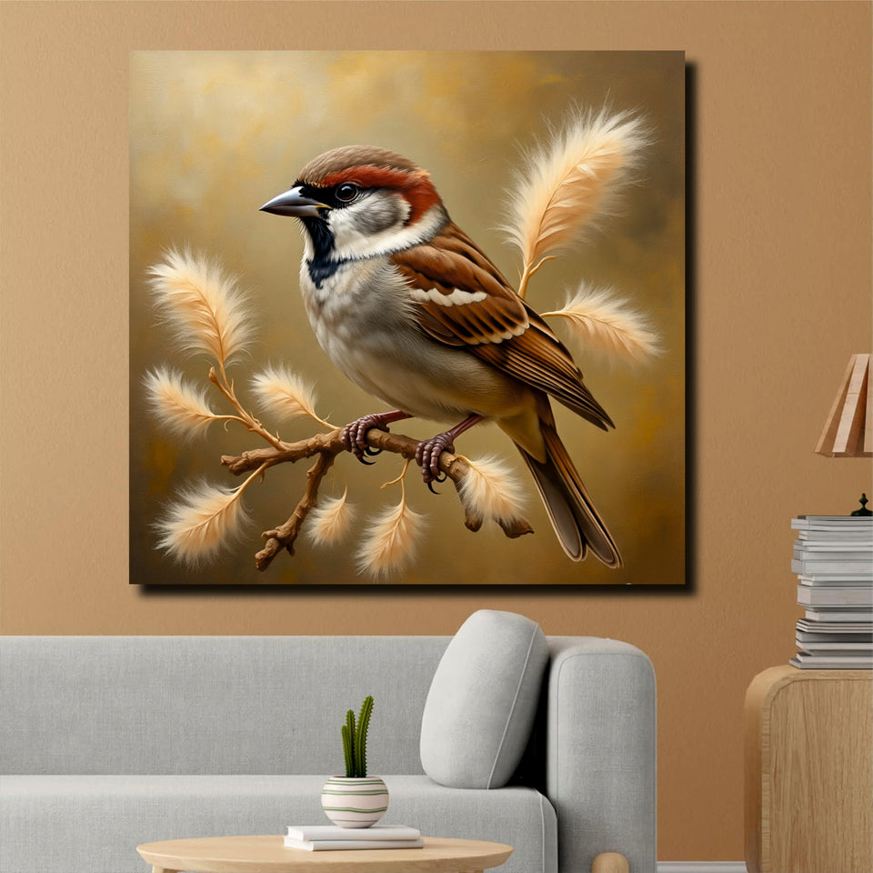 Colorful Birds on Canvas – Bring Nature Indoors Canvas Wall Art Stretched Frame Painting