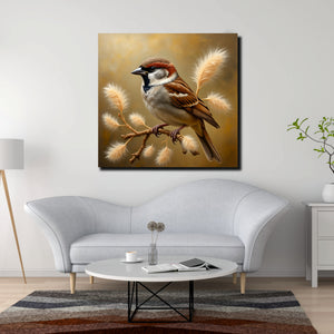 Colorful Birds on Canvas – Bring Nature Indoors Canvas Wall Art Stretched Frame Painting