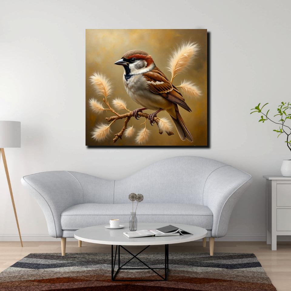 Colorful Birds on Canvas – Bring Nature Indoors Canvas Wall Art Stretched Frame Painting