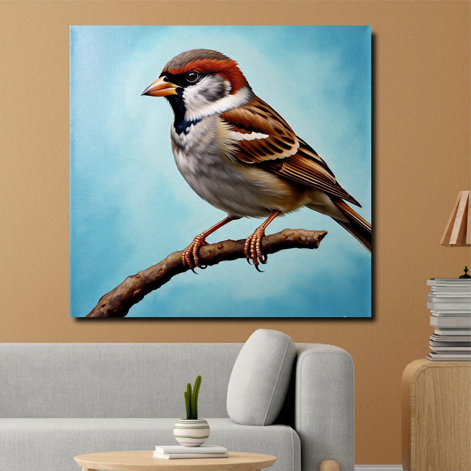 Harmony in the Sky – Beautiful Birds Canvas Wall Art Stretched Frame Painting