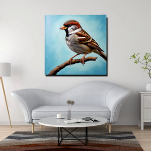 Harmony in the Sky – Beautiful Birds Canvas Wall Art Stretched Frame Painting