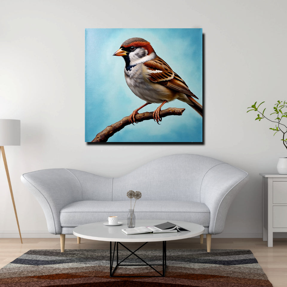 Harmony in the Sky – Beautiful Birds Canvas Wall Art Stretched Frame Painting