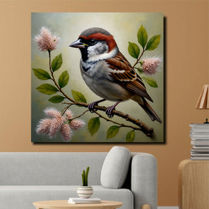 Wings of Joy – Premium Bird Canvas Wall Art Stretched Frame Painting