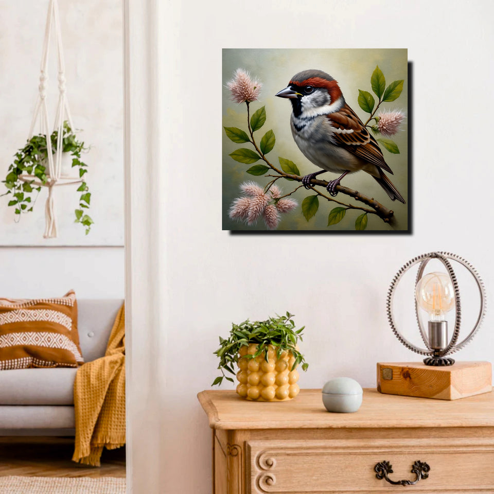 Wings of Joy – Premium Bird Canvas Wall Art Stretched Frame Painting