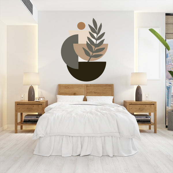 Minimalistic Abstract floral Decal
