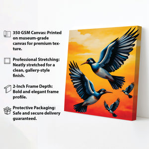 Aerial Elegance — Where Earth Meets Sky Cnavs Wall Art Stretched Frame Painting