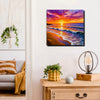 Sun & Serenity Canvas Wall Art Stretched Frame Painting