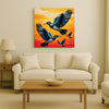 Aerial Elegance — Where Earth Meets Sky Cnavs Wall Art Stretched Frame Painting