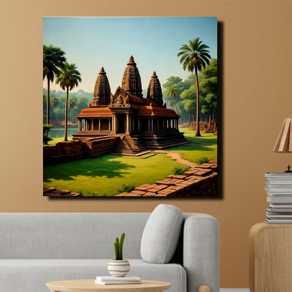 Divine Earth Studio Canvas Wall Art Stretched Frame Painting