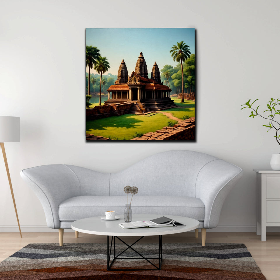 Divine Earth Studio Canvas Wall Art Stretched Frame Painting