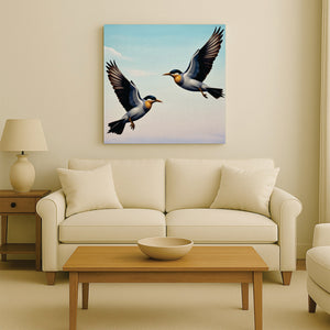 Wings Unbound, Spirit Unleashed Canvas Wall Art Stretched Frame Painting