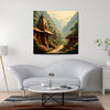 Echoes of Heritage Canvas Wall Art Stretched Frame Painting