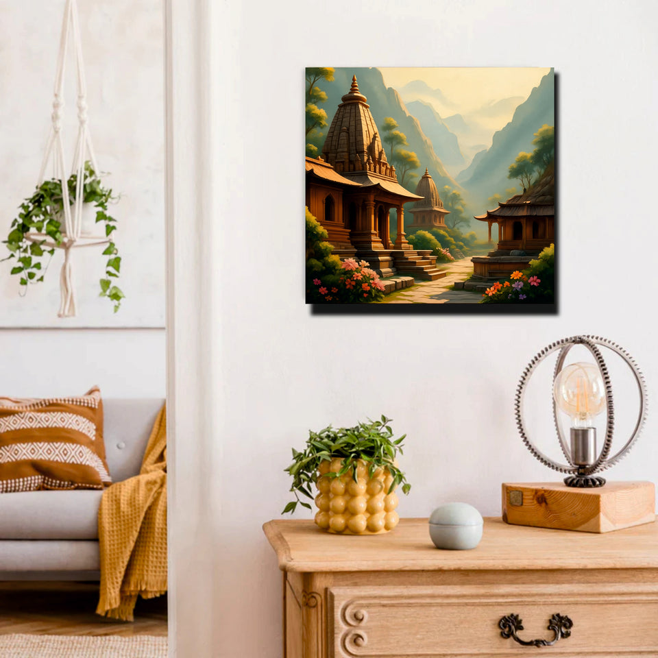Echoes of Heritage Canvas Wall Art Stretched Frame Painting