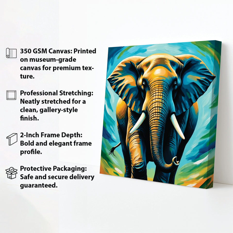 A Calm Presence That Commands the Soul Canvas Wall Art Stretched Frame Painting