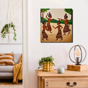 Echoes of Tradition Canvas Wall Art Stretched Frame Painting