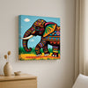 Stillness in Motion — The Heartbeat of the Forest Canvas Wall Art Stretched Frame Painting