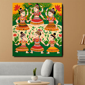 Heritage in Motion Canvas Wall Art Stretched Frame Painting