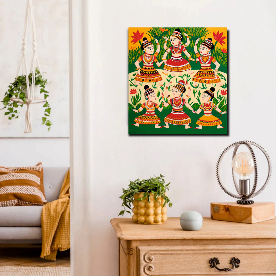 Heritage in Motion Canvas Wall Art Stretched Frame Painting