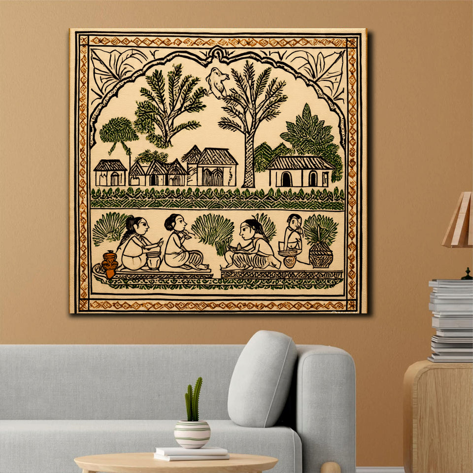 Spirits in Motion Canvas Wall Art Stretched Frame Painting