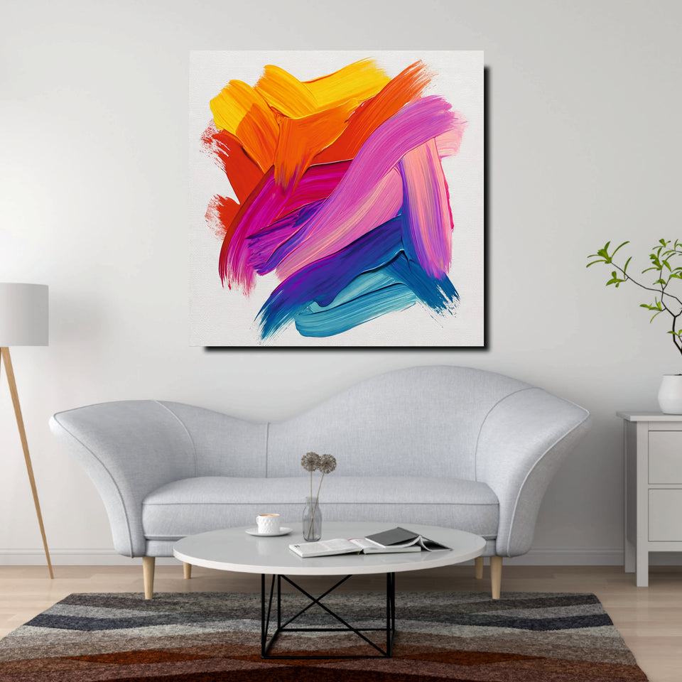 Artistic Expression – Elegant Abstract Canvas  Wall Art Stretched Frame Painting