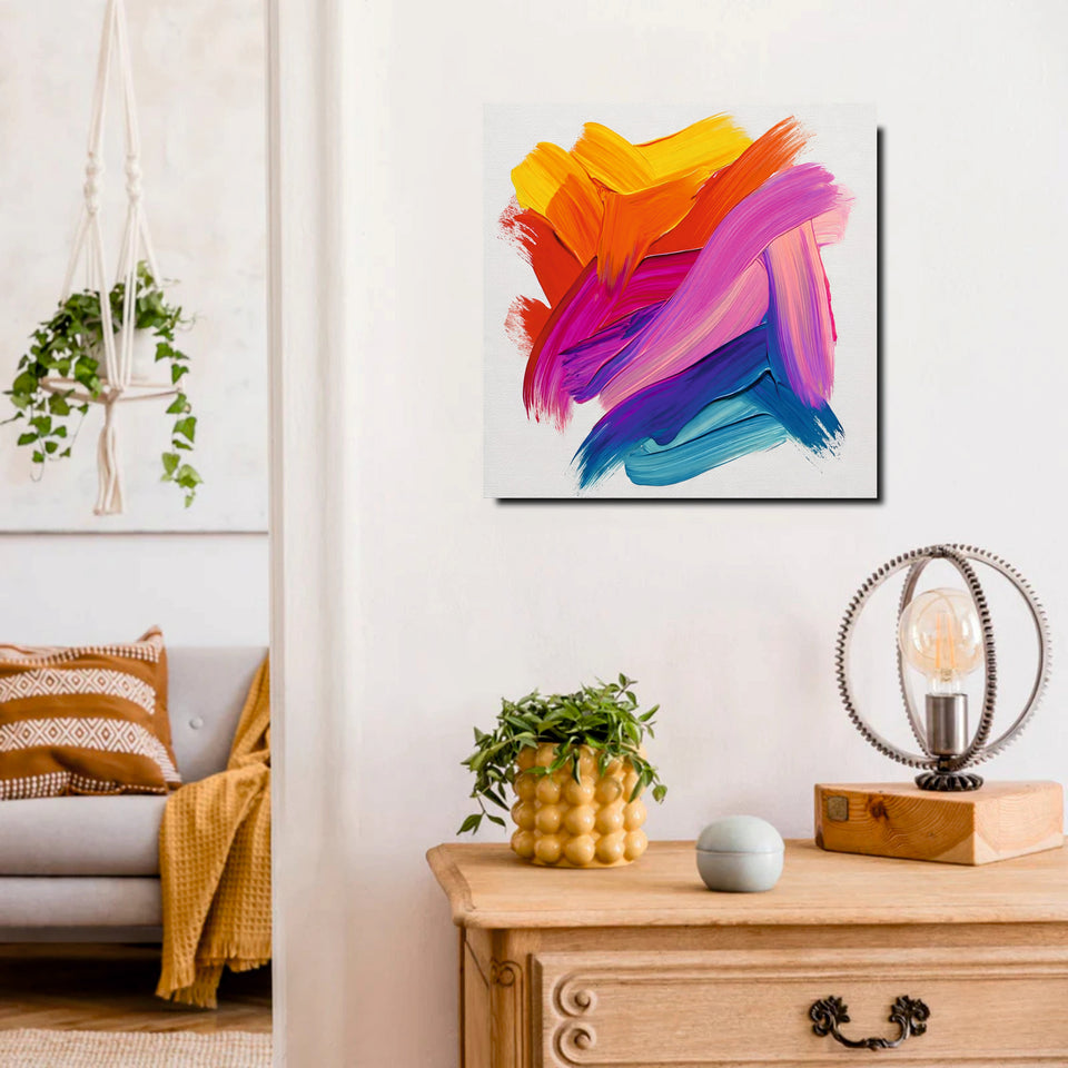 Artistic Expression – Elegant Abstract Canvas  Wall Art Stretched Frame Painting