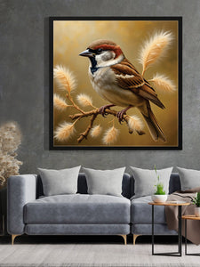 Colorful Birds on Canvas – Bring Nature Indoors Canvas Wall Art Black Frame Painting