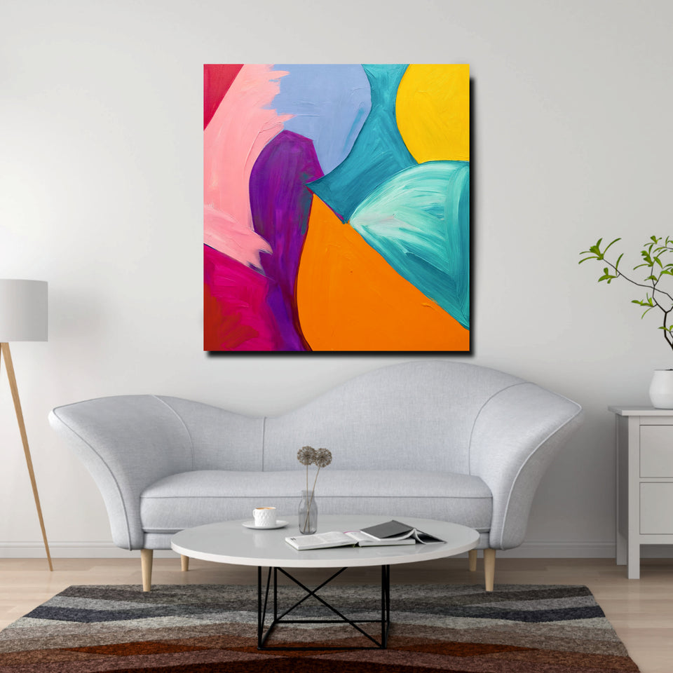 Stylish Abstract Artwork Canvas Wall Art Stretched Frame Painting