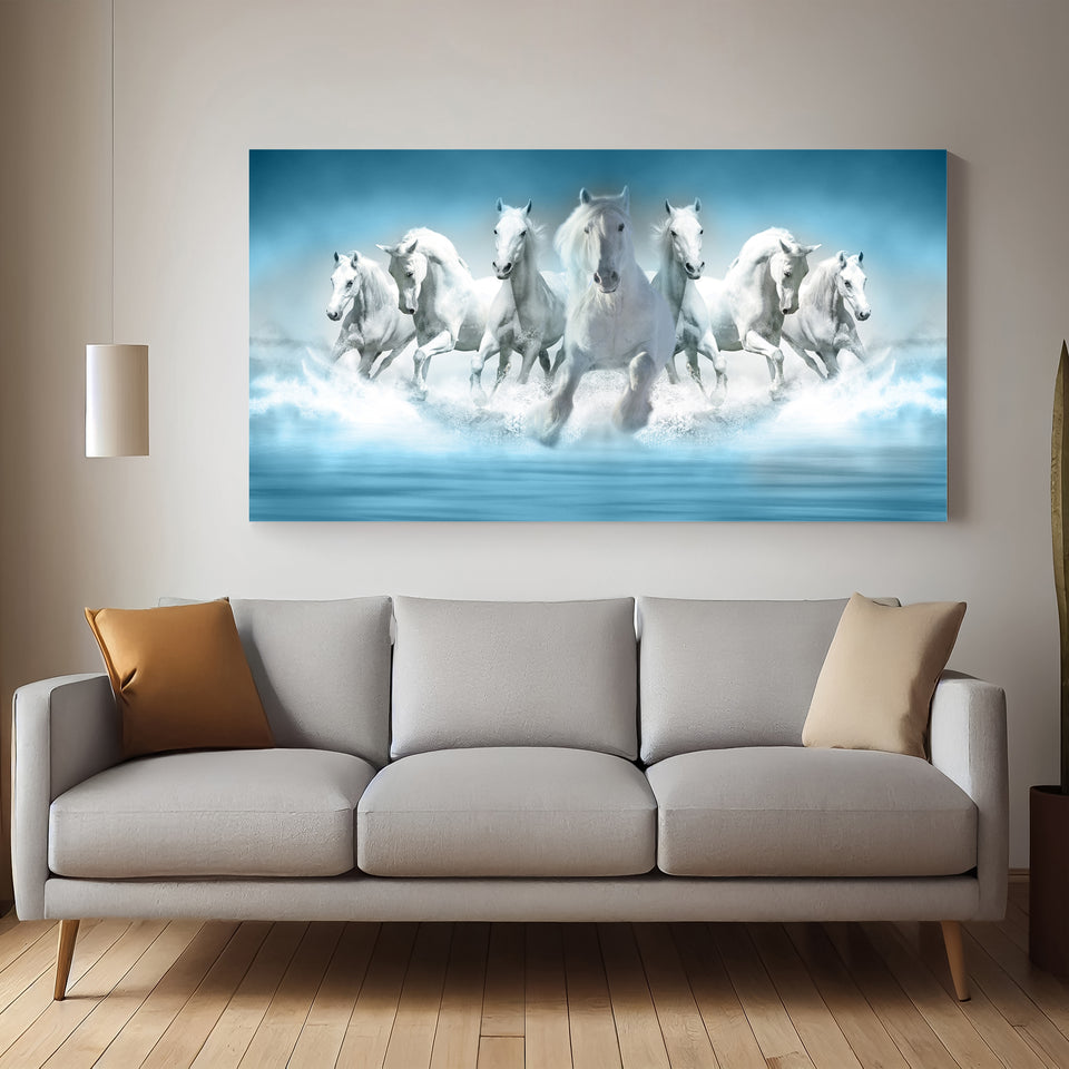 Imagine Seven Running Horse Canvas Wall Panting