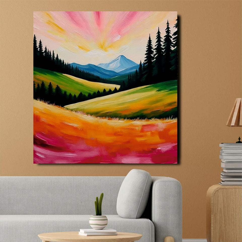Abstract Flow – Add Energy & Depth to Your Wall Stretched Frame Painting