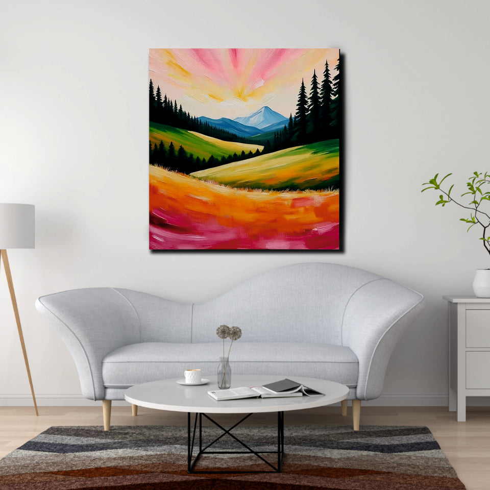 Abstract Flow – Add Energy & Depth to Your Wall Stretched Frame Painting
