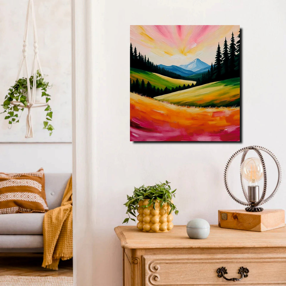 Abstract Flow – Add Energy & Depth to Your Wall Stretched Frame Painting