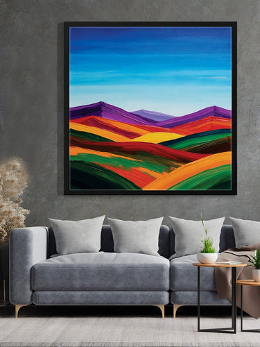 Luxury Abstract Canvas – Bold & Contemporary Look Canvas Wall Art Black Frame Painting